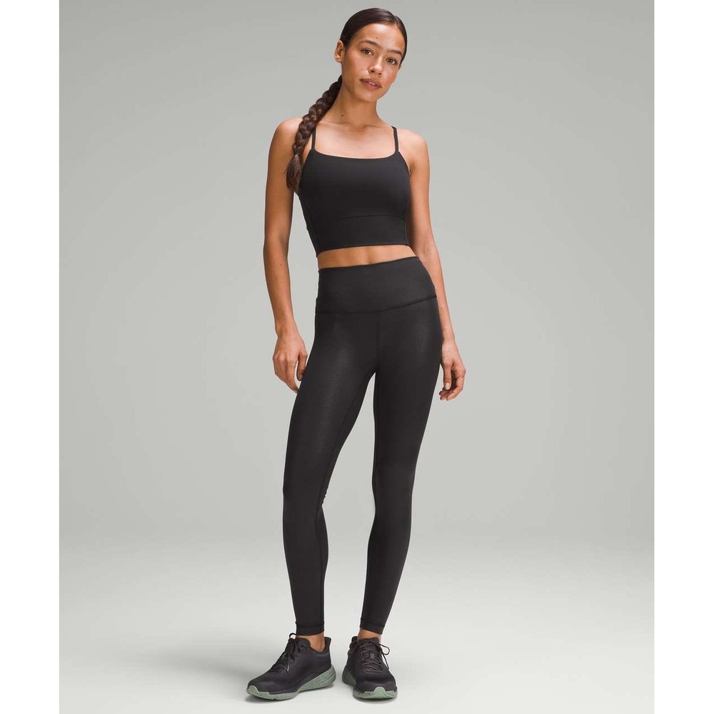 NWT Lululemon Wunder Train HR Tight 28 Foil Size 4 Black Special Edition Legging